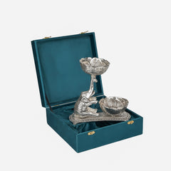 Elephant Utility Showpiece with bowl
