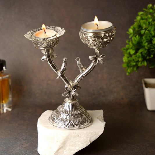 TWIN ARM CANDLE HOLDER