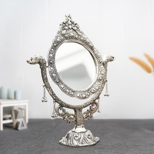 Carved Table mirror with stand