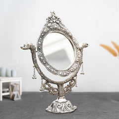 Carved Table mirror with stand