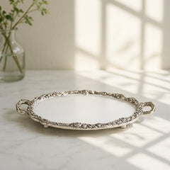 METAL AND FIBRE OVAL TRAY