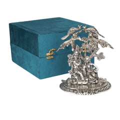 RADHA KRISHNA WITH COW AND BIG TREE