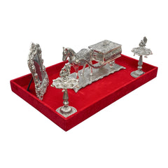 GROOM’S FIRST INVITE CARD (FROM GROOM’S FAMILY TO BRIDE’S FAMILY)
WITH HORSE CHARIOT, DIYA AND PHOTO FRAME WITH TRAY