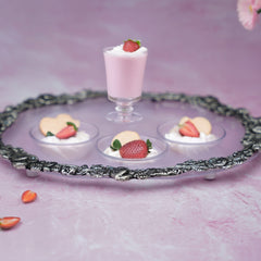 METAL AND FIBRE OVAL TRAY
