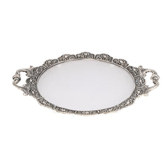 METAL AND FIBRE OVAL TRAY