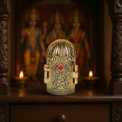 FOLDING MANDIR WITH IDOLS OF LORD RAM , LAXMAN AND SITA