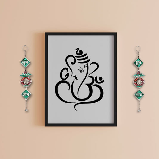 Ganesha wall hanging pankhi