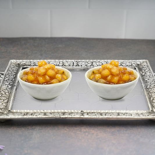 METAL AND FIBRE RECTANGLE TRAY