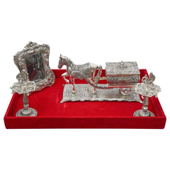 GROOM’S FIRST INVITE CARD (FROM GROOM’S FAMILY TO BRIDE’S FAMILY)
WITH HORSE CHARIOT, DIYA AND PHOTO FRAME WITH TRAY