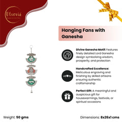 Ganesha hanging with meenakari carving and  kalash