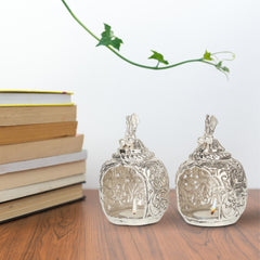 Peacock Tealight Candle Holder (Pair)