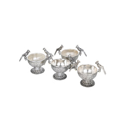 TRAY WITH FOUR PARROT BOWLS