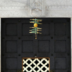 LEMON CHILLI HANGING WITH MEENAKARI CARVING