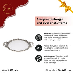 METAL AND FIBRE OVAL TRAY