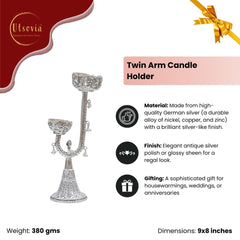 TWIN ARM CANDLE HOLDER