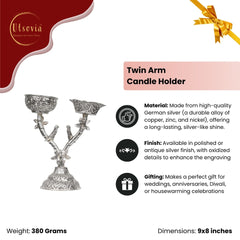 TWIN ARM CANDLE HOLDER