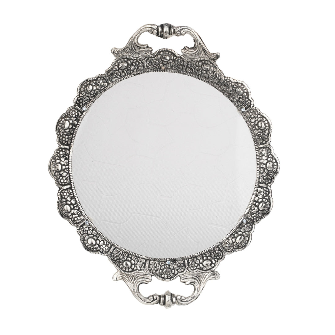METAL AND FIBRE OVAL TRAY