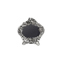 OVAL PHOTO FRAME WITH STONES STYLES CARVING