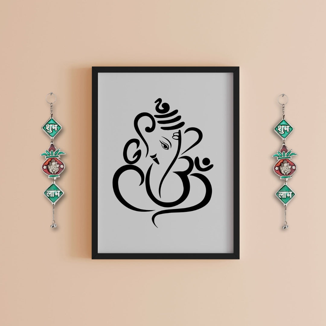 Ganesha wall hanging pankhi