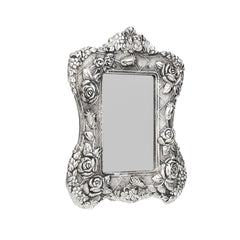 Rectangular photo frame with rose colour and carving