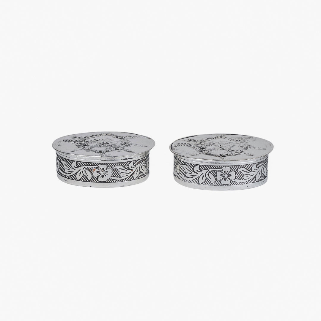 Fine Carved dibbi for roli chawal/sindoor (Single Piece)