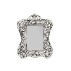 Rectangular photo frame with rose colour and carving