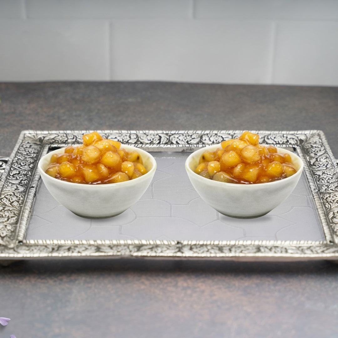 METAL AND FIBRE RECTANGLE TRAY
