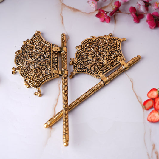 Pankhi with meenakari carving (Single Piece)