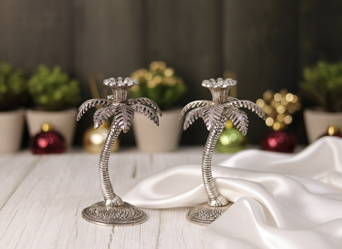 TREE SHAPED CANDLE HOLDER (PACK OF 2)
