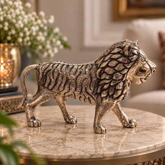 Simha Silver Set of 2 Showpieces