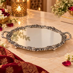 Gulnaar Silver Serving Tray