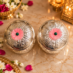 Pushp Silver Bowl Set of 2 with Gift Box