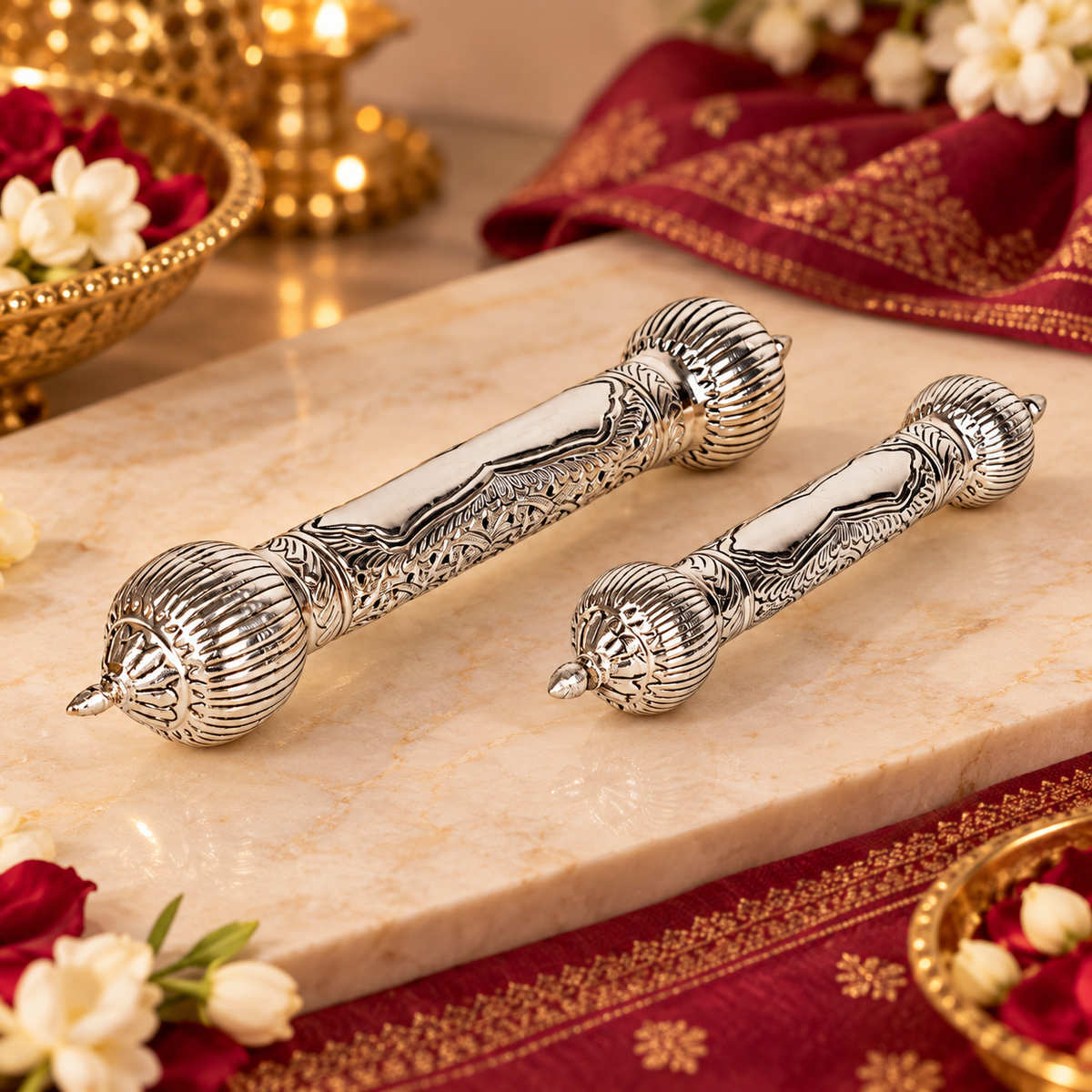 Silver Ornate Scroll (SINGLE PIECE)