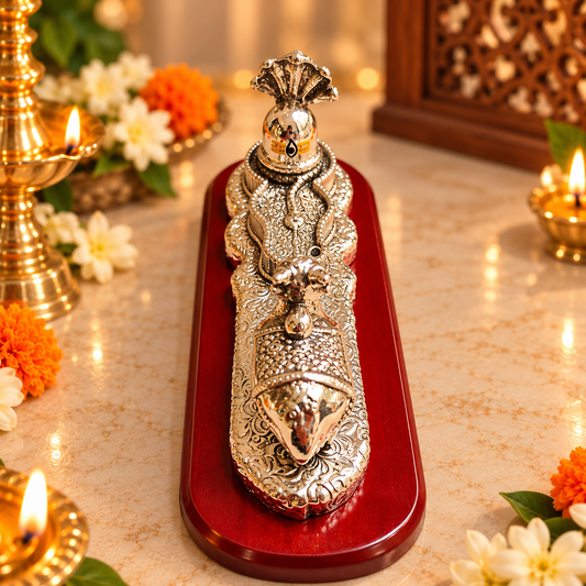 Nandi Shivling Silver Decorative Set