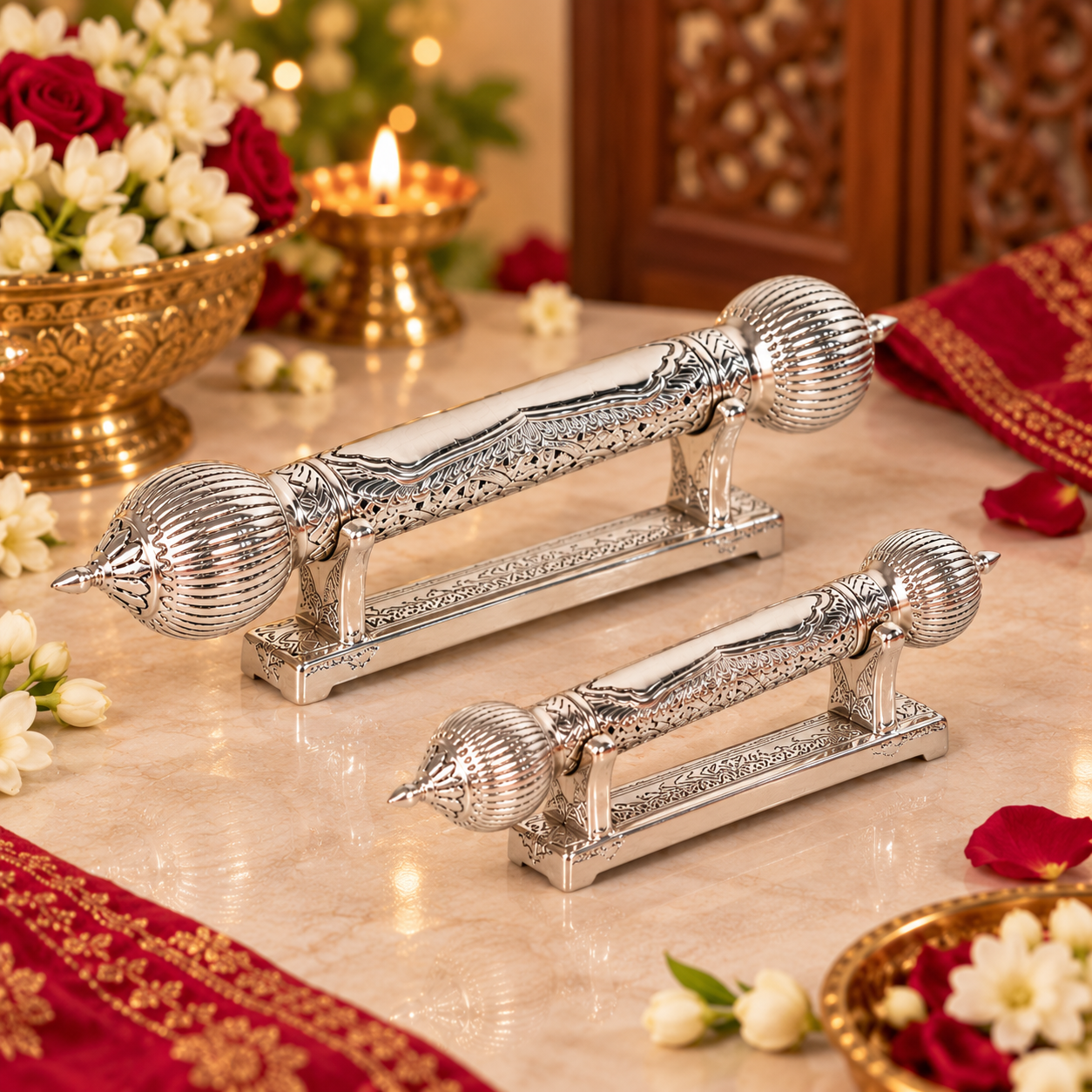 Silver Ornate Scroll (SINGLE PIECE)
