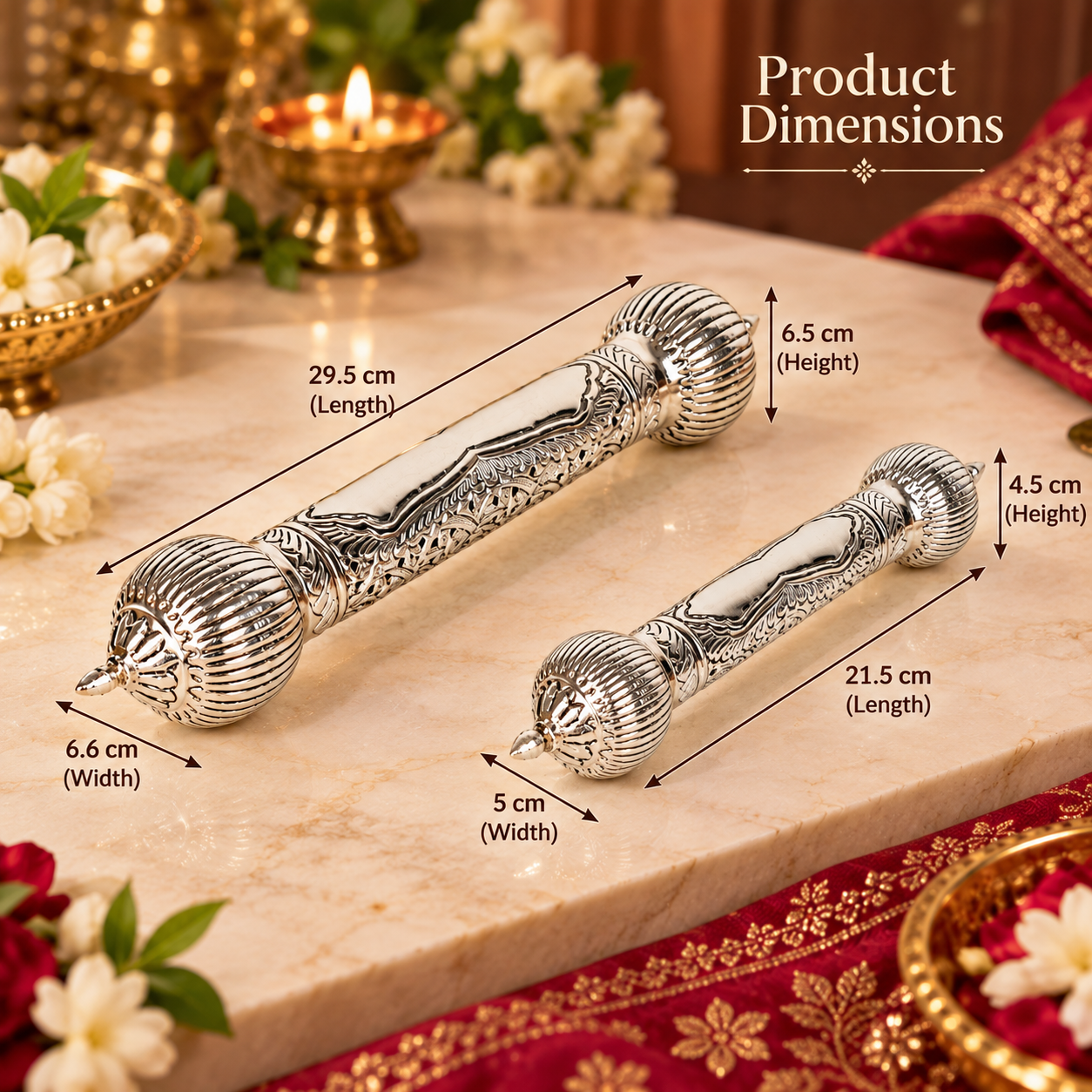 Silver Ornate Scroll (SINGLE PIECE)