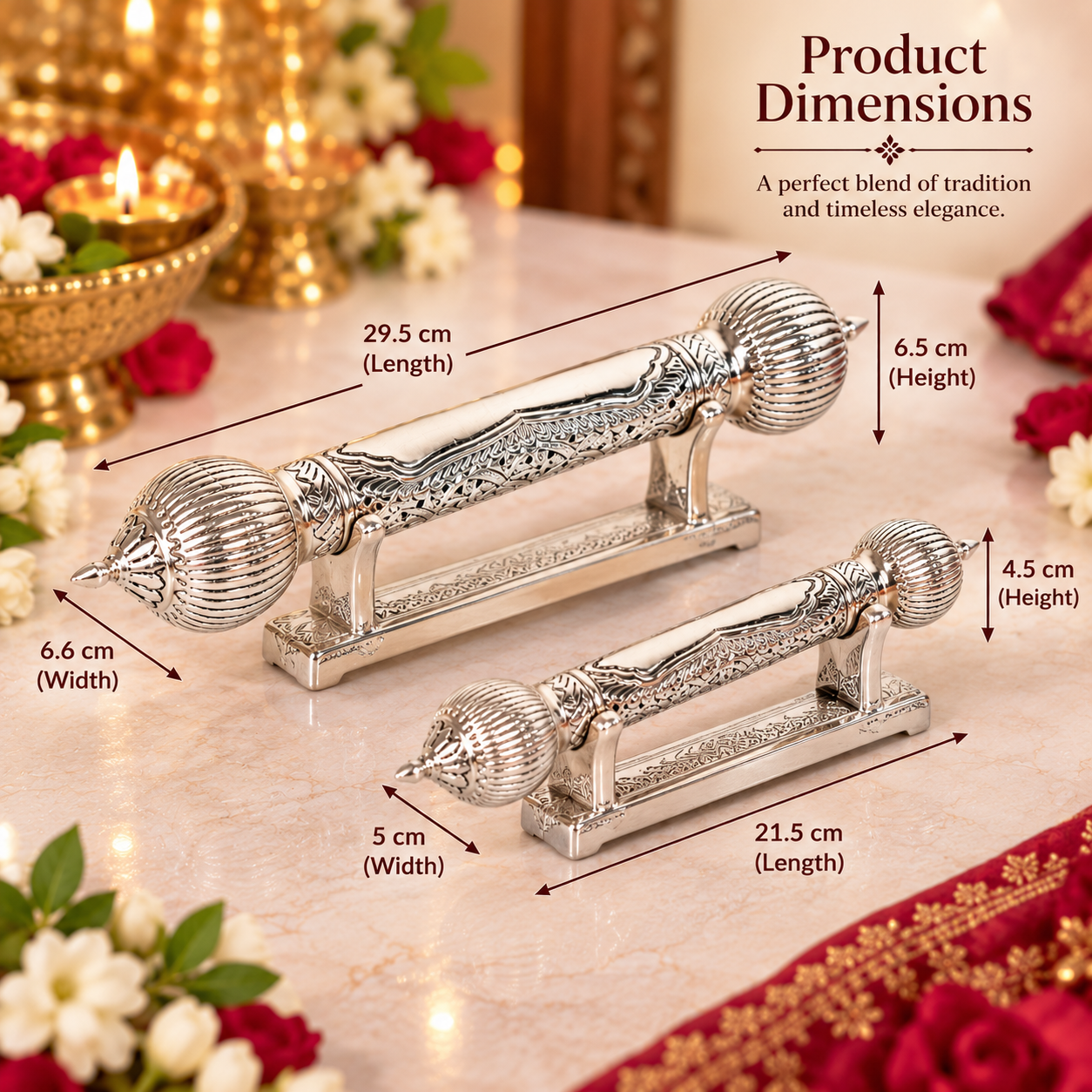 Silver Ornate Scroll (SINGLE PIECE)