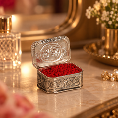 Silver Rectangular Kumkum Box (SINGLE PIECE)