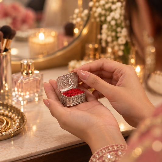 Silver Rectangular Kumkum Box (SINGLE PIECE)