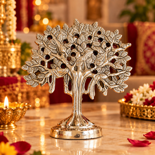 Vriksha Silver Tree of Life Showpiece
