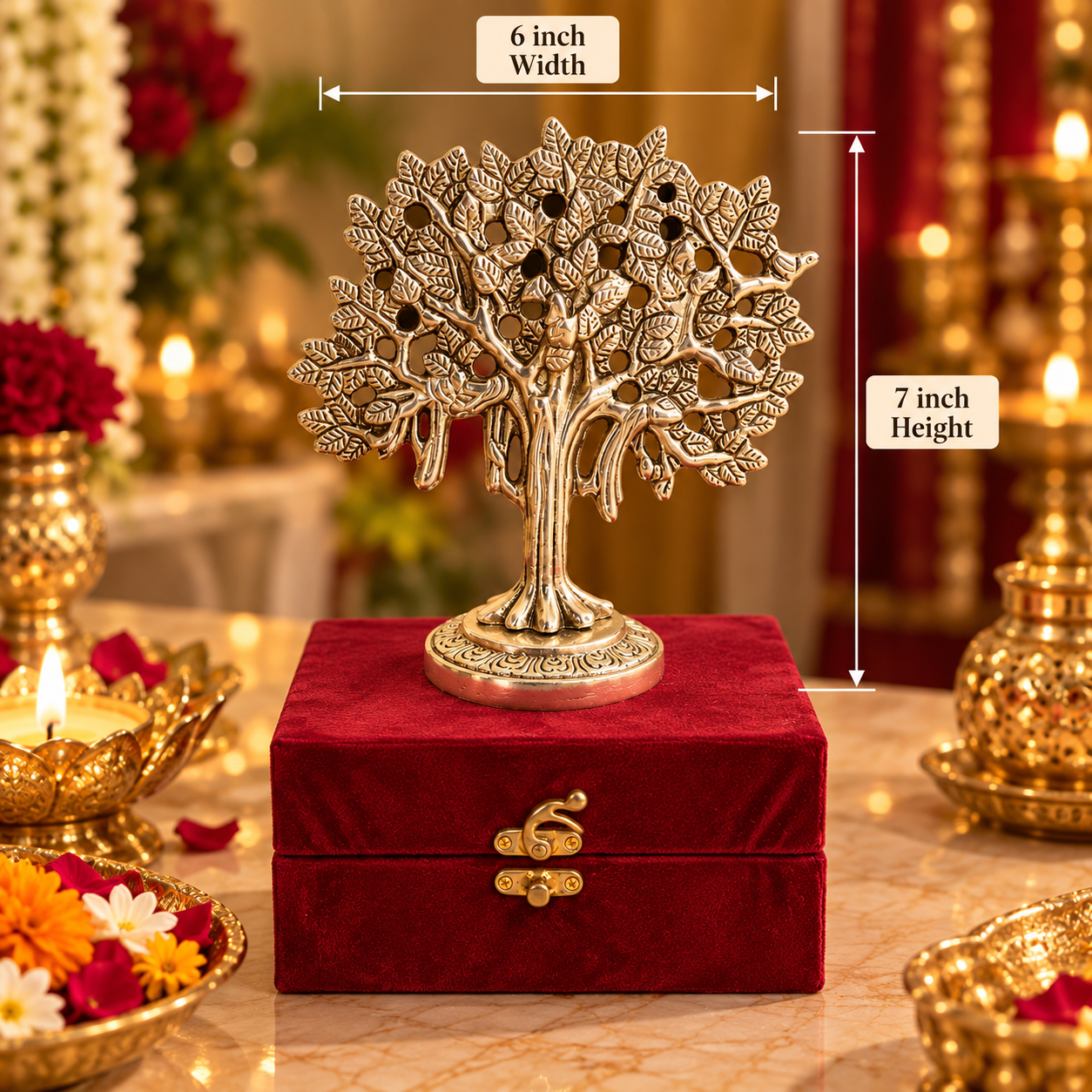 Vriksha Silver Tree of Life Showpiece